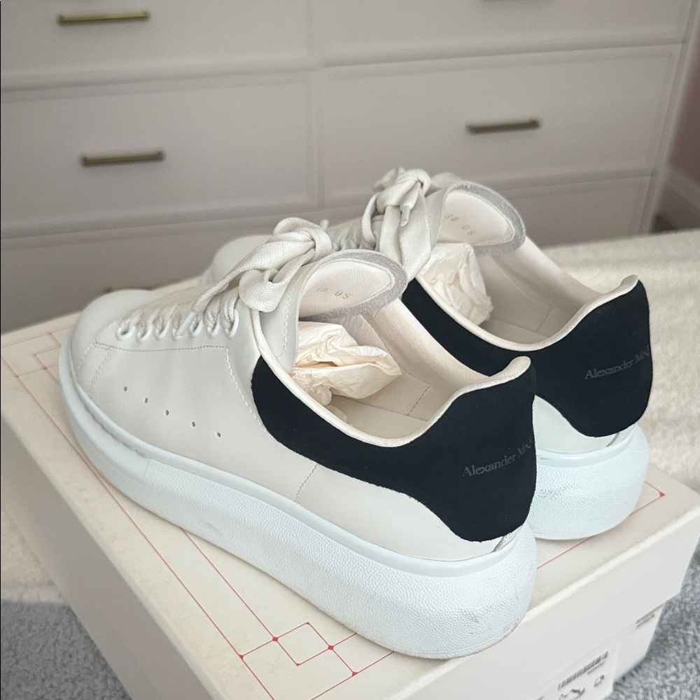 Alexander McQueen Women’s Sneakers in White and Black